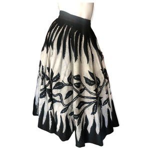 Vintage 1950s Hand Painted Mexican Tourist Skirt